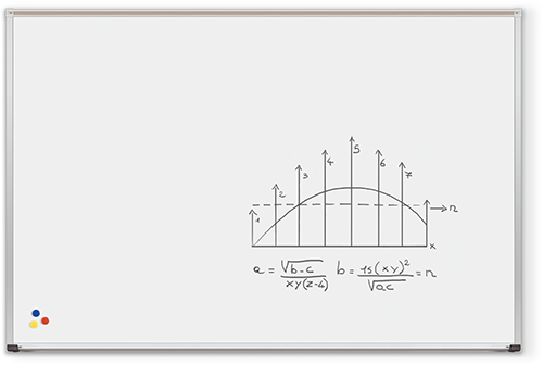 Porcelain Steel Whiteboard Deluxe Aluminum Trim