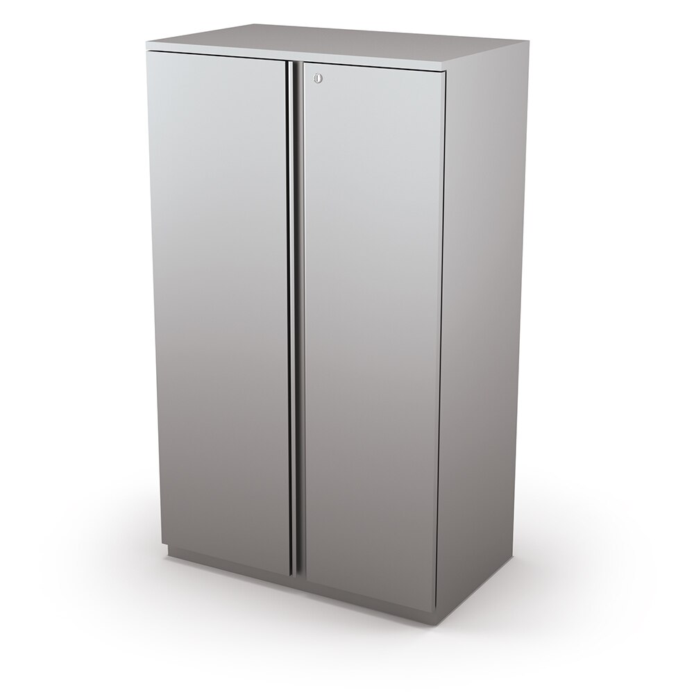 【送料込み】 Storage Cabinet By Mobilia モビリア Key West Tall Storage Cabinet with Doors | Bush Home