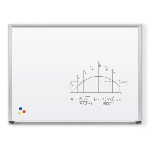 Porcelain Steel Whiteboard – Deluxe Aluminum Trim