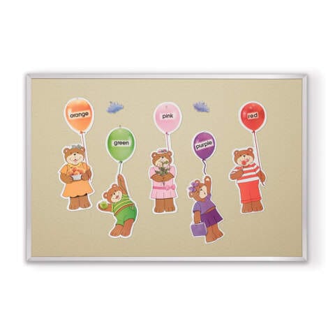 Fabric Tackboard – Aluminum Trim