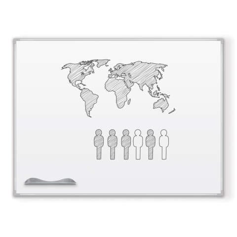 Porcelain Steel Whiteboard – Ultra Trim