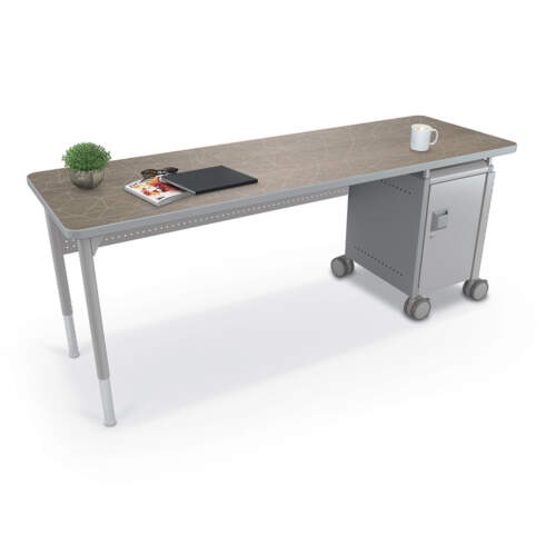Compass Single Cabinet Teacher Desk