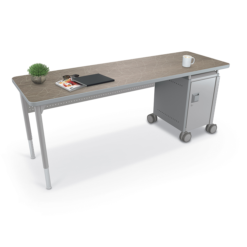 Compass Single Cabinet Teacher Desk