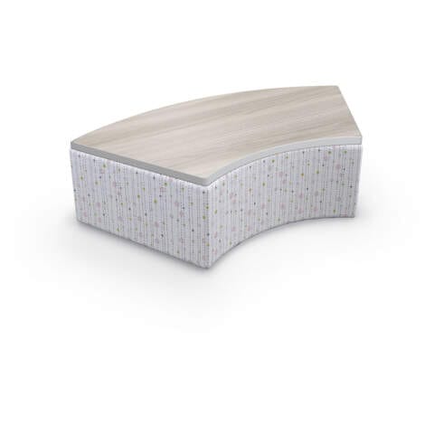 Variable Height Ottoman (Curve) – Table Top