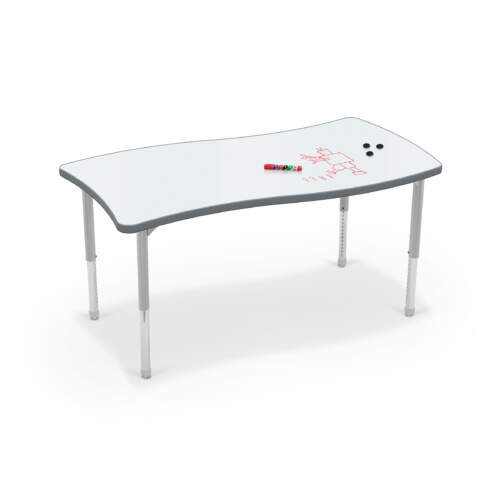 Hierarchy Creator Rectangle Table + Porcelain Steel Top