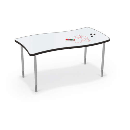 Hierarchy Creator Rectangle Table + Porcelain Steel Top