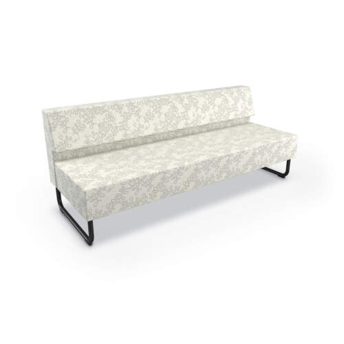 Akt Lounge Sofa with Black Sled Base