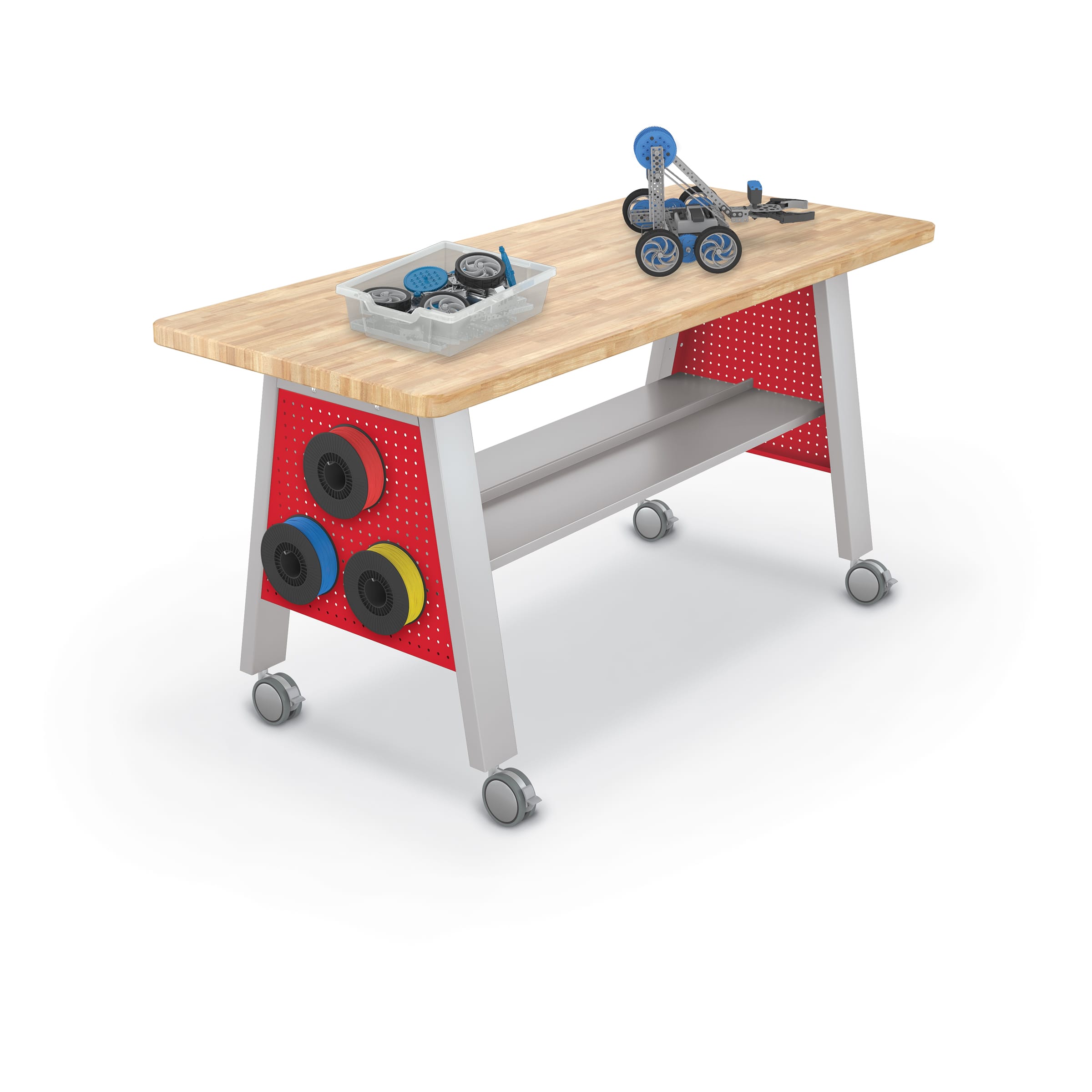 Compass Makerspace Table – Butcher Block