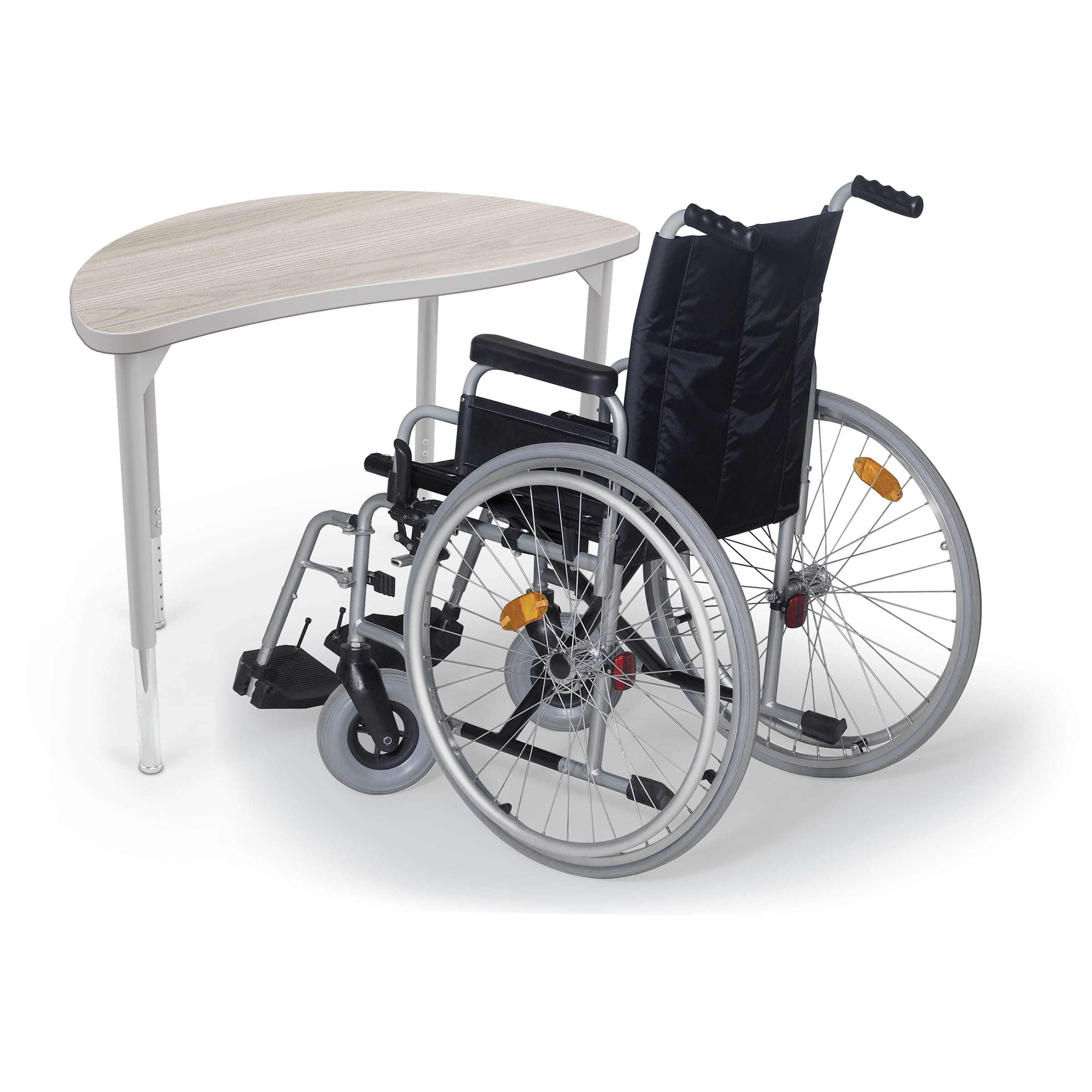 Hierarchy Creator Half Round Desk (ADA)