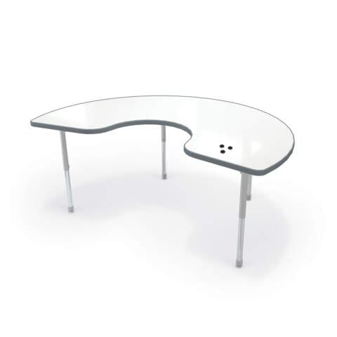 Hierarchy Kidney Table + Porcelain Steel Top