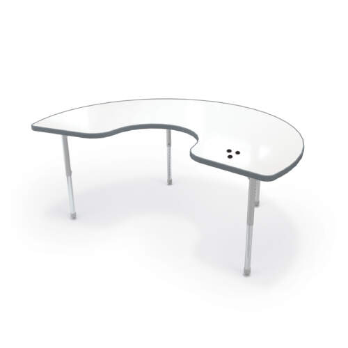 Hierarchy Kidney Table + Porcelain Steel Top