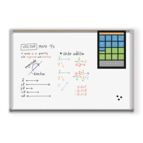 Porcelain Steel Whiteboard – Series 31 Aluminum Trim