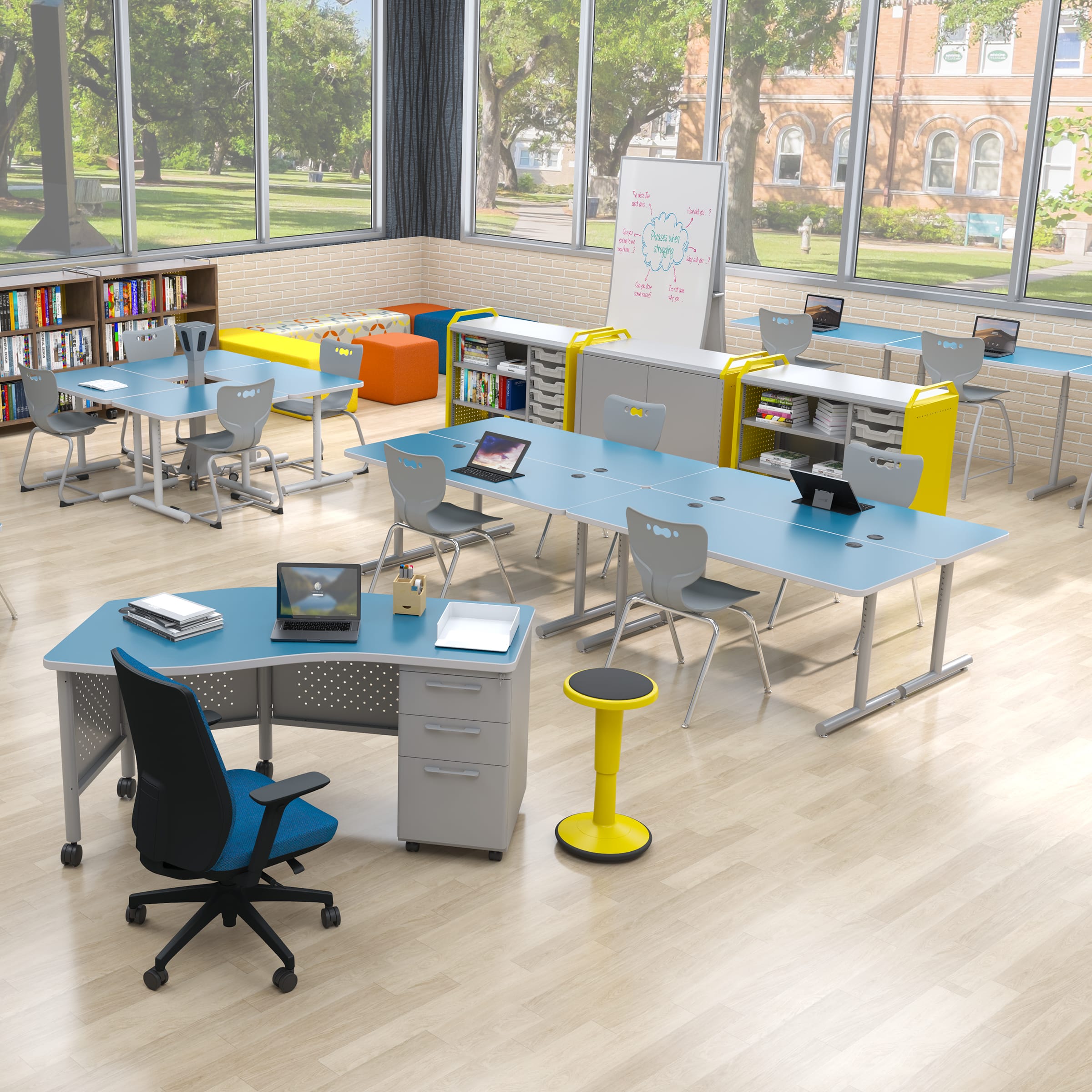 Inklüd® Table – T-Leg Adjustable Height | MooreCo