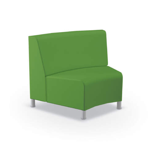 Phoeby Outdoor Inside Curve Loveseat – Armless