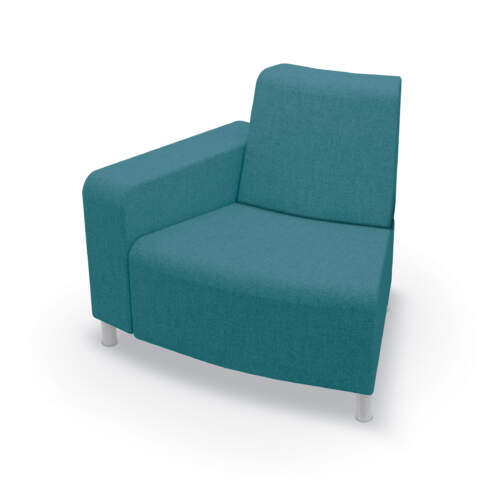 Phoeby Indoor Outside Curve Chair – Single Arm