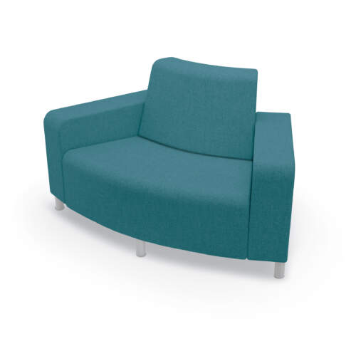 Phoeby Indoor Outside Curve Loveseat – Both Arms