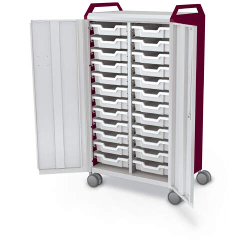 Compass Cabinet Midi H3 + Doors + 3" Totes + Casters + Handles
