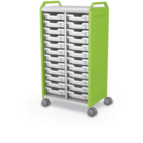 Compass Cabinet Midi H3 + 3" Totes + Casters + Handles