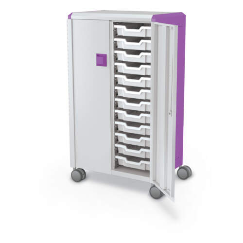 Compass Cabinet Midi H3 + Doors + 3" Totes + Casters
