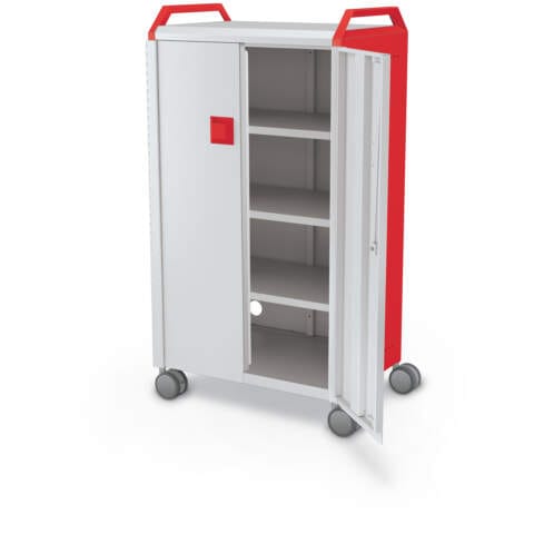 Compass Cabinet Midi H3 + Doors + Shelves + Casters + Handles