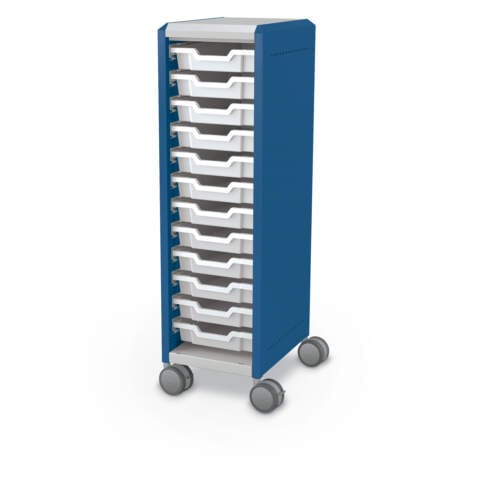 Compass Cabinet Mini H3 + 3″ Totes + Casters