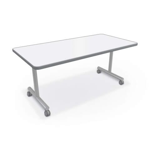 Inklüd™ Table + Porcelain Steel Top – T-Leg Fixed Height