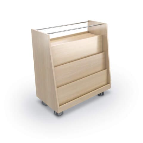 Porto Mobile Angled Book Cart