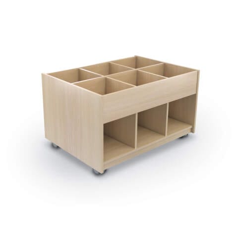 Porto Mobile Book Cubby Cart