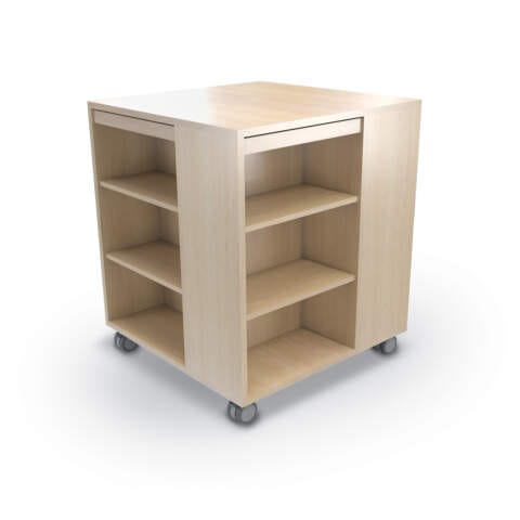 Porto Mobile 4-Sided Book Cart