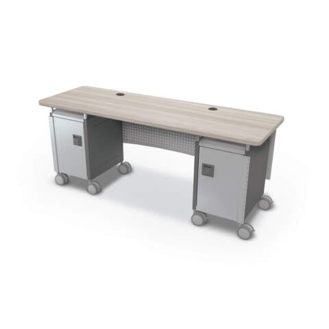 Compass Dual Cabinet Teacher Desk