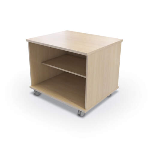 Verso Open Storage + Fixed Shelf Unit