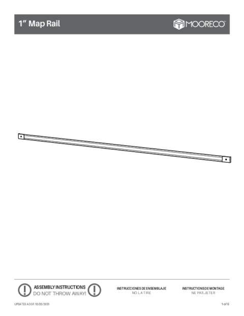 Map Rail 1″ (522) Assembly Instructions