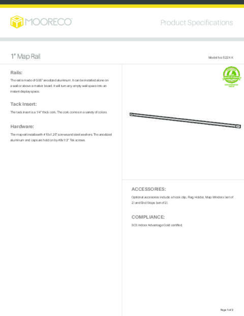 Map Rail Spec Sheet