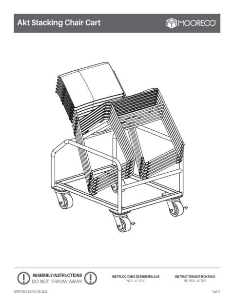 Akt Stacking Chair Cart Assembly Instructions