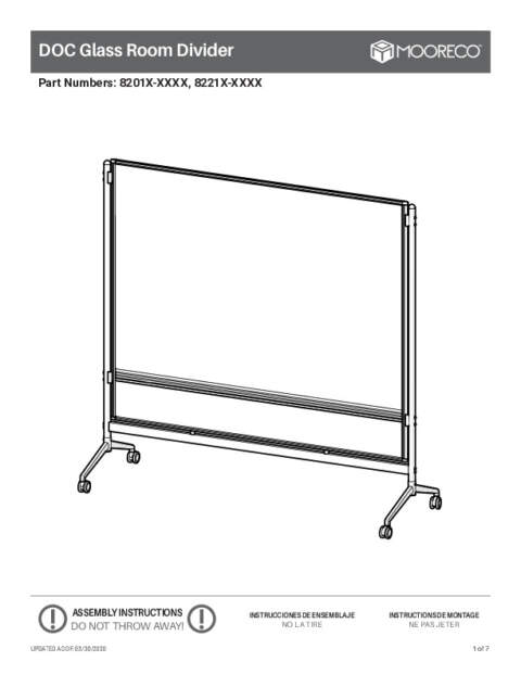 D.O.C. Glass Assembly Instructions