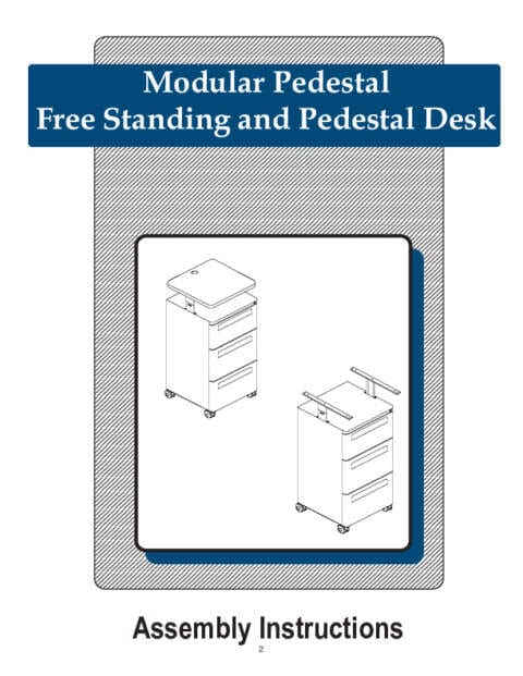 MTD Height Adjustable File Cabinet Assembly Instructions