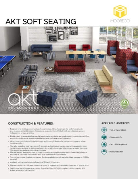 Akt Lounge Soft Seating Feature Sheet