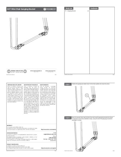 Akt Wire Base Ganging Clip Assembly Instructions