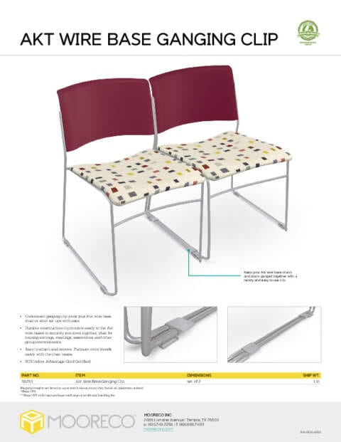 Akt Wire Base Ganging Clip Feature Sheet