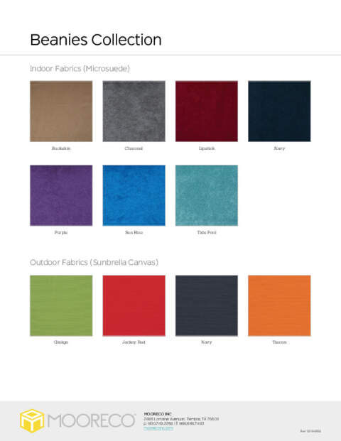 Beanies Swatch Card