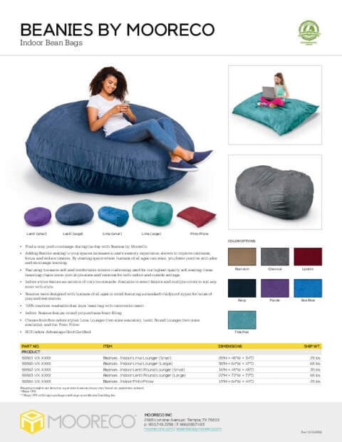 Beanies (Indoor) Feature Sheet