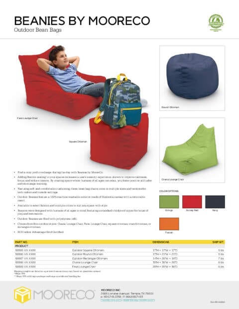 Beanies (Outdoor) Feature Sheet