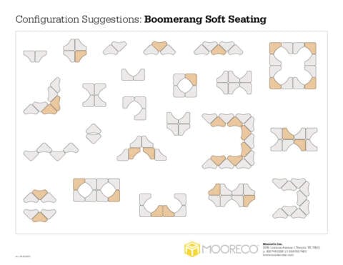Morris Boomerang Soft Seating Configurations