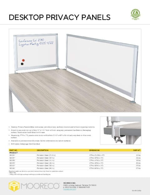 Desktop Privacy Panel Feature Sheet