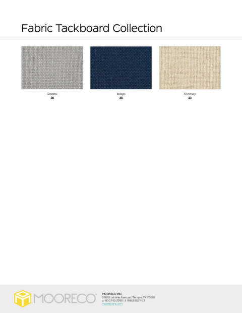 Fabric Tackboard Swatch Card