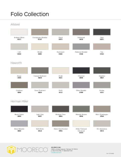 Folio Swatch Card