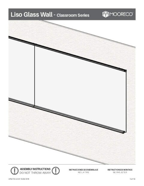 Liso Glass Wall Assembly Instructions