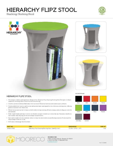 Hierarchy Flipz Stool Feature Sheet