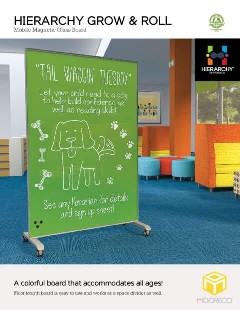 Hierarchy Grow & Roll Mobile Glass Board Feature Sheet