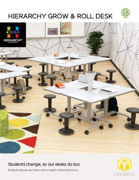 Hierarchy Grow & Roll Desk Feature Sheet